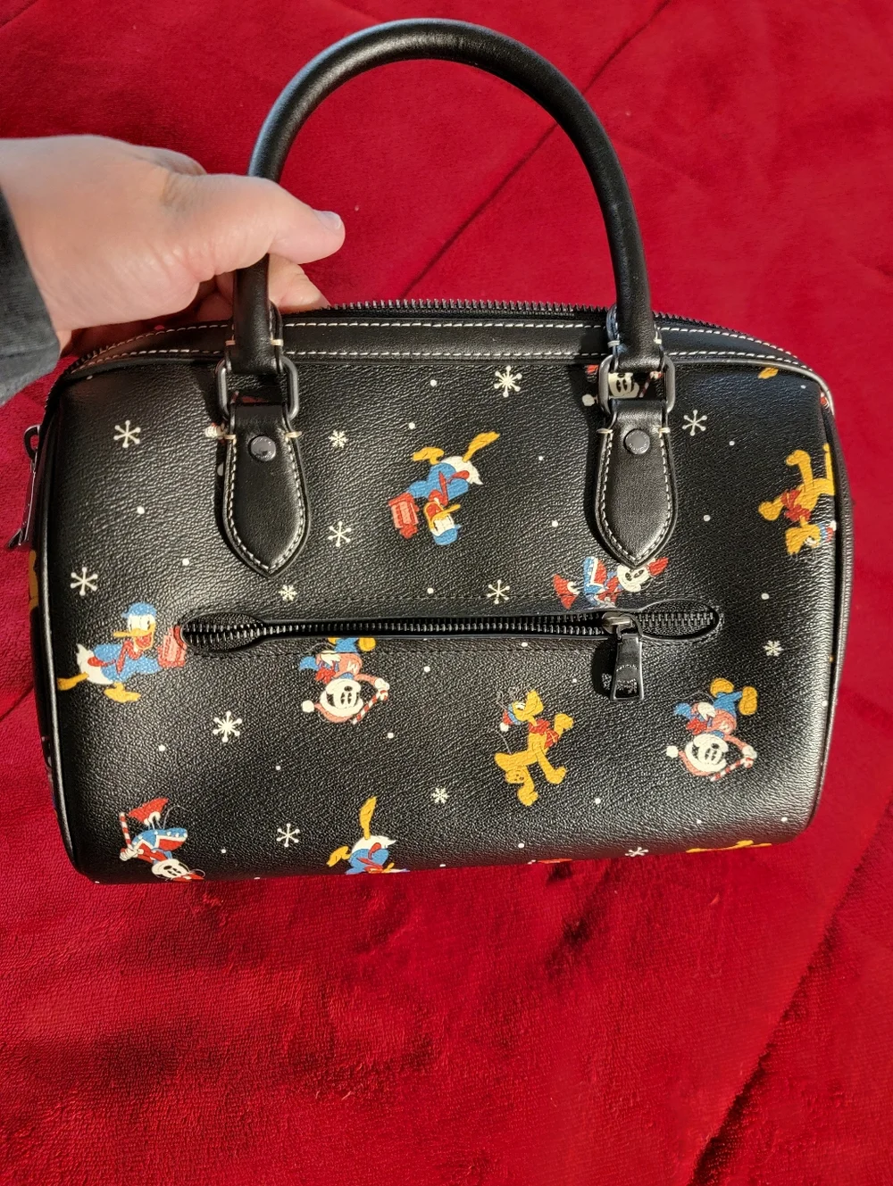 Coach Black Disney Mickey & Friends Mini Satchel with Pouch - Picture 13 of 13